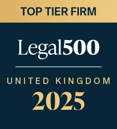 The Legal 500 - Top Tier Firm - United Kingdom - 2025